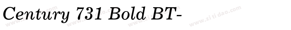 Century 731 Bold BT字体转换